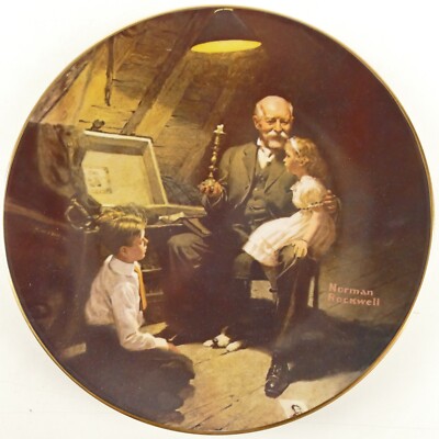 Edwin M.Knowles Norman Rockwell Sammelteller 1985 22 cm RT-1312