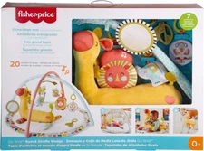 Fisher-Price Activity Gym with Large Playmat, Musical Toy & Tummy Time