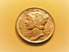1941 P Mercury Dime -XF  Nice  Coin - 90% Silver (LITE  SCRATCH AT MOTO)#YELM41