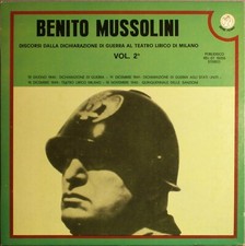 33 giri-BENITO MUSSOLINI VOL 2-DOCUMENTI SONORI- VINILI 33 GIRI-