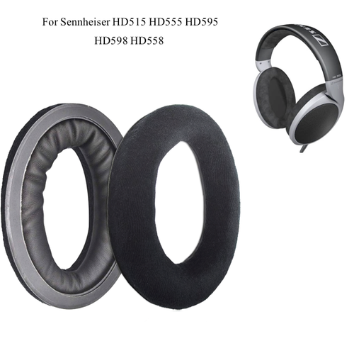 Replacement Velour Earpads for Sennheiser HD515 HD555 HD595 HD598 558  Headphones | eBay