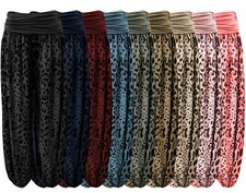 leichte Sommerhose Damen "LEO" Tuchstoff Chill Hose Hippiehose Haremshose 40-46