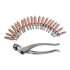 Cleco / Spilla per quaderni 3,2 / Portafogli M-1/8", 20 pezzi e pinza