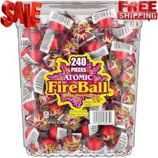 Atomic Fireballs Candy 4.05 Pound Bulk Tub