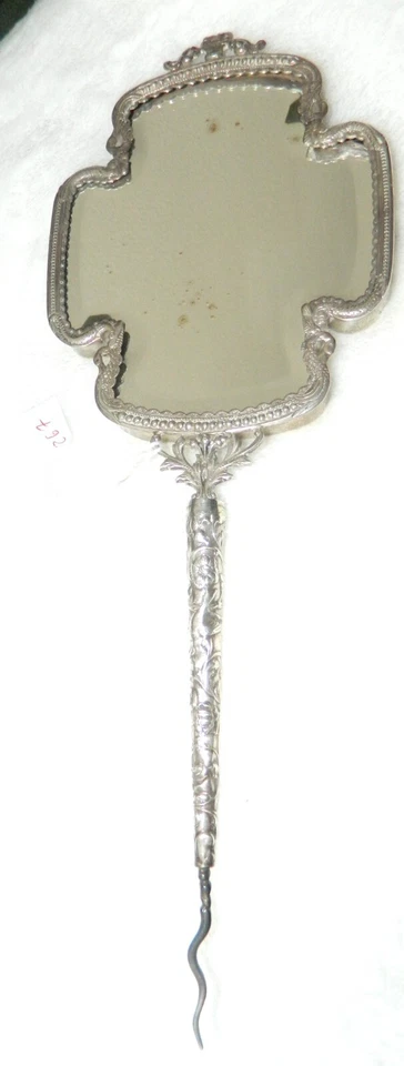 superbe face à main XIX° en argent - Photo 2/4