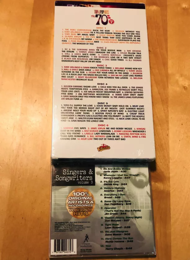 TOP OF POP HITS The 70s Vol 1 VARIOUS ARTISTS BRAND NEW SEALED 6 CD SET +BONUS ! - Imagem 3 de 3