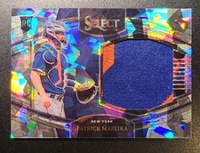 Patrick Mazeika 2022 Panini Select Rookie Jumbo Patch Cracked Ice /25 METS