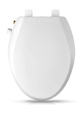 Elongated Bidet Toilet Seat with Quiet-Close, Non-Electric Bidet Mode with Du...