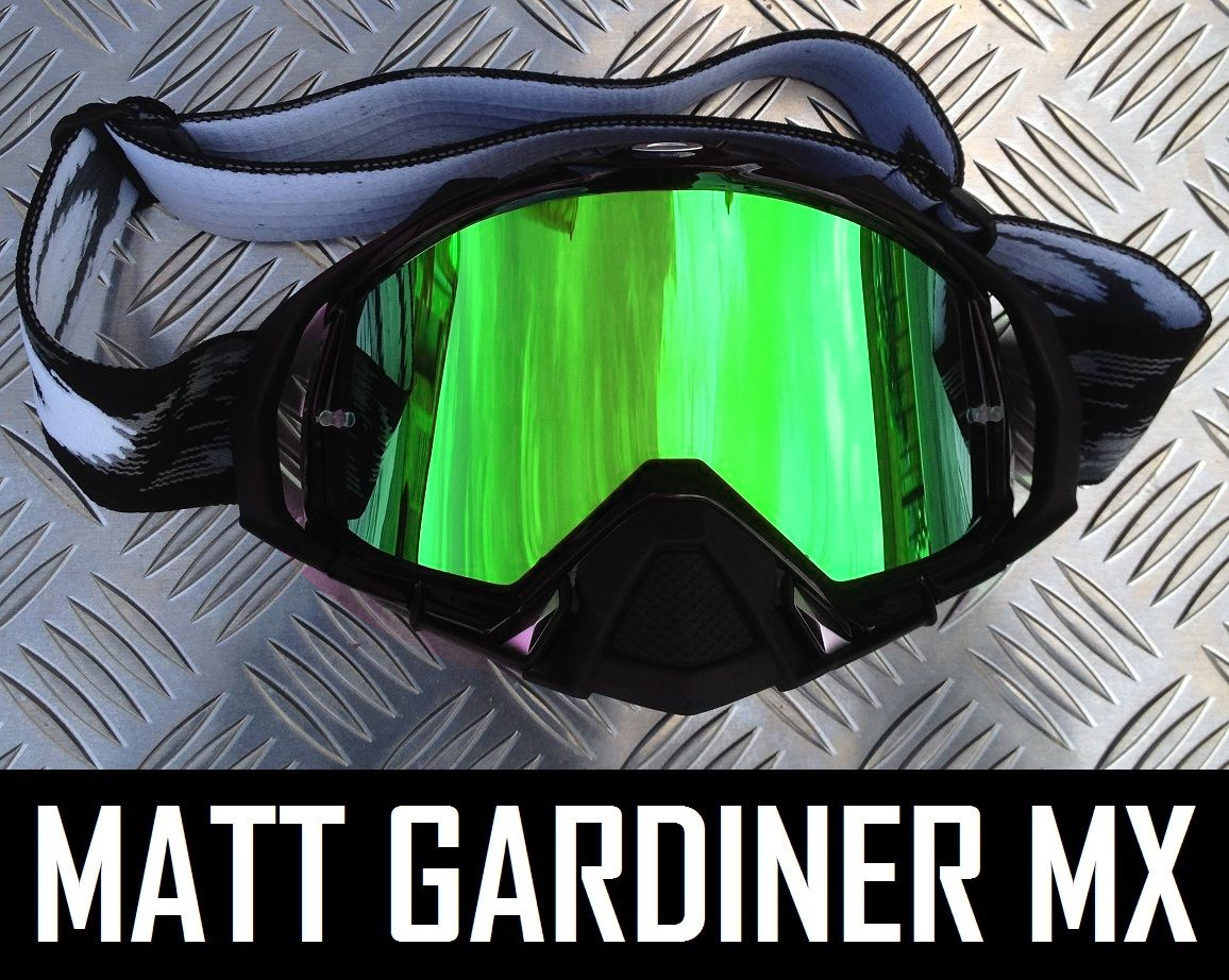 MONSTER GREEN MIRROR LENS to fit OAKLEY MAYHEM MOTOCROSS MX