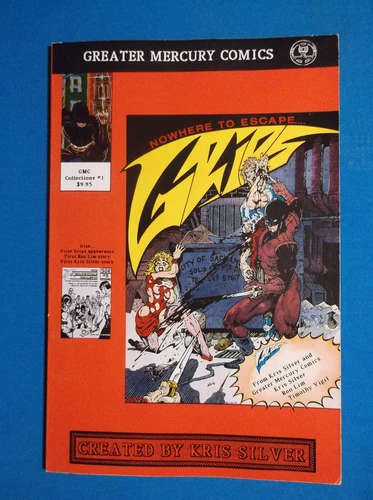 GREATER MERCURY COMICS COLLECTIONS # 1 - VF- 7.5 - 1990 B&W TPB - 1st RON LIM