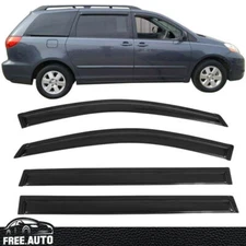 For 04-10 Toyota Sienna Acrylic Window Visor Rain Deflector Guard 4PCS Set
