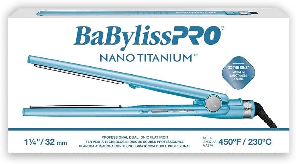 Babyliss Pro Nano Titanium Flat iron 1/2”- 1