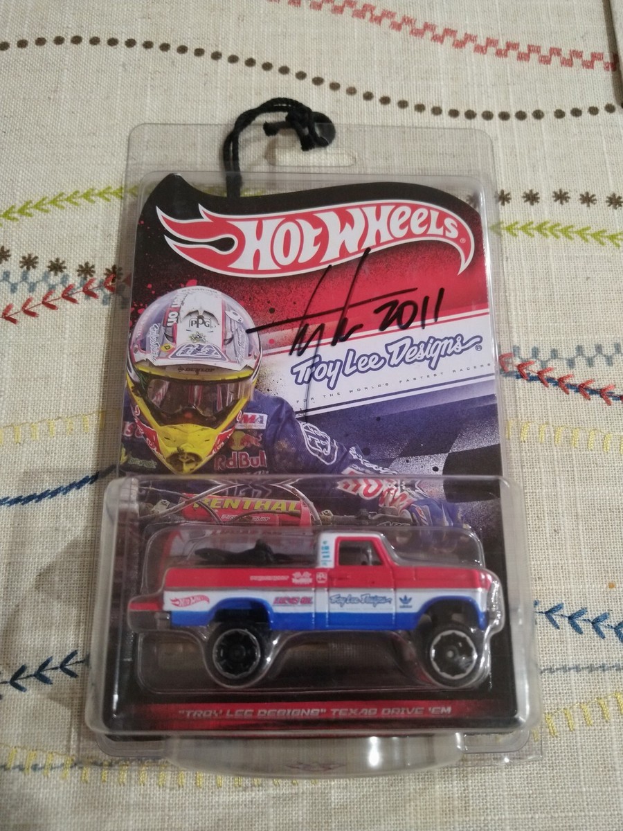 Hot Wheels Troy Lee Designs ミニカーセット Amazon | Hot Wheels Troy Lee Designs Go-Mad & '57 Cadillac 1