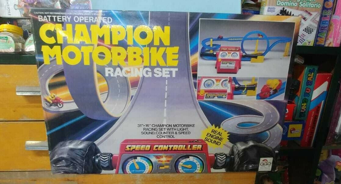 Champion Motorbike Racing Set-Karart Toys Vintage rare Champion Motorbike Racing Set-Karart Toys Vintage rare