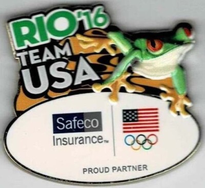 Frog From Rio 2 Merch Rare 2016 Rio Safeco Frog USA Olympic Team NOC Sponsor Prototype 2 ...