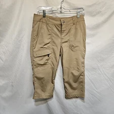 COLUMBIA Women's Beige Shorts Size 6 OMNI SHIELD ADVANCED REPELLENCY 18L