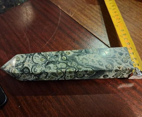 Kambaba Jasper tower 540g 19cm x 5cm gemstone collectable point stone rock - Picture 2 of 5