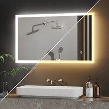 Led Beleuchtung Badezimmerspiegel Wandspiegel Badspiegel Dreifarbig Dimmbar