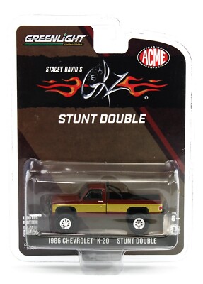 1:64 GreenLight ACME *STACEY DAVID'S GEARZ* Fall Guy STUNT DOUBLE 1986 Chevy K20