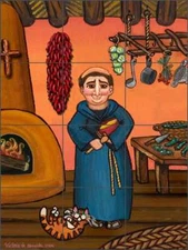 San Pascual Tile Backsplash De Almeida Religious Art Ceramic Mural RW-VAA003