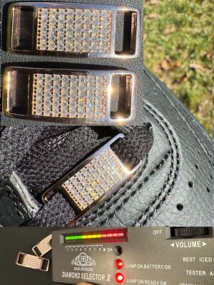 Iced Solid 14k Rose Gold Over 925 Silver Moissanite Lace Locks