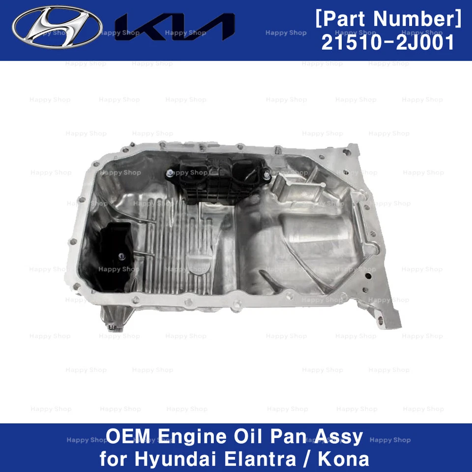 215102J001 Genuine OEM Engine Oil Pan Assy for Hyundai Elantra 21-23 Kona 22-23 - Image 2 of 3
