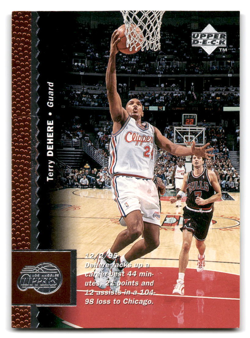 Terry Dehere 1996-97 Upper Deck BASKETBALL #232 Los Angeles Clippers
