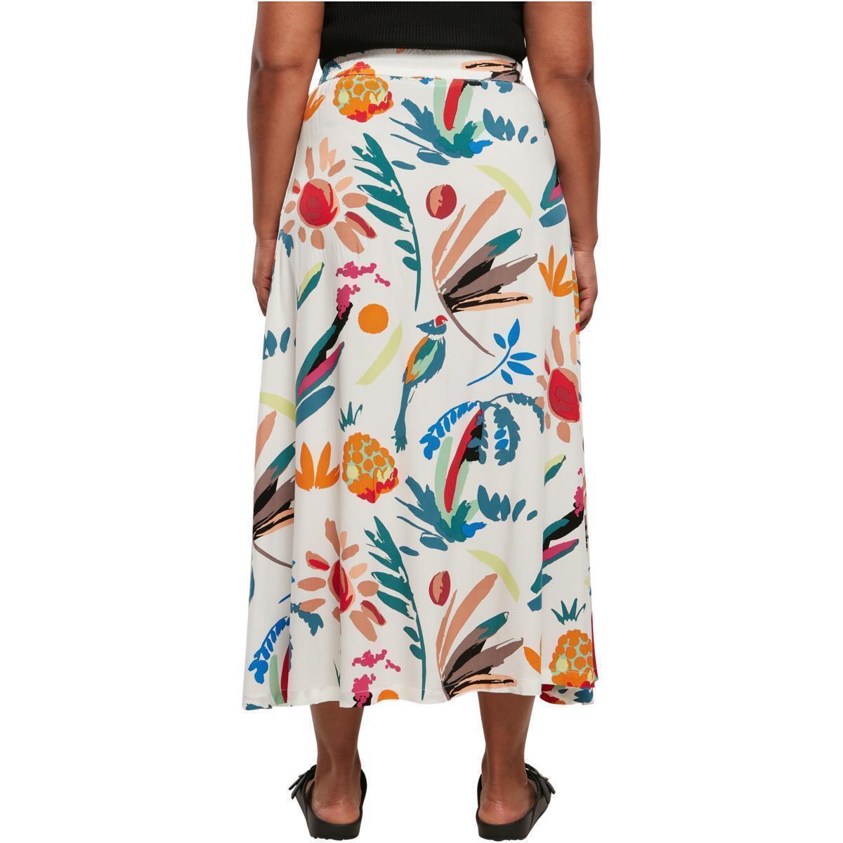 Knöchellang Skirt eBay UrbanClassics Rock Ladies Blumenmuster Viskose | Midi Viscose