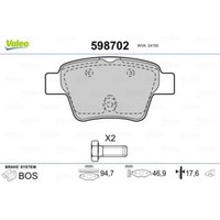 Valeo BremsbeläGe Bremsbelegsatz Hinten FüR Peugeot 307 CitroëN C4 Coupe