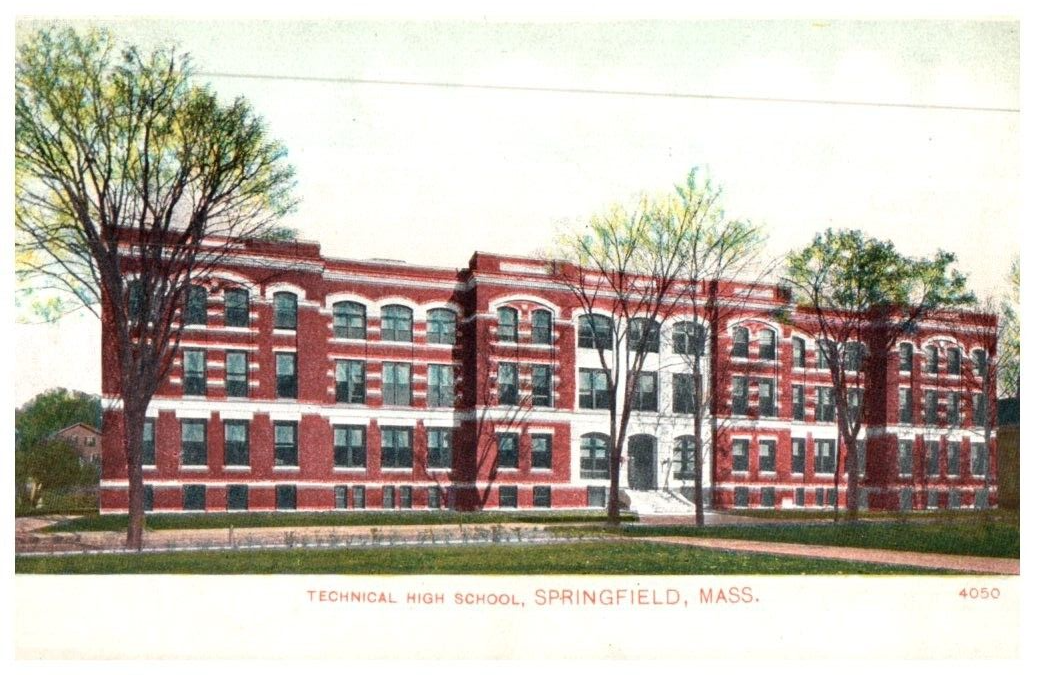 Technical High School Springfield Massachusetts Postcard | eBay