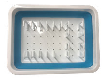 Image of Large Collapsible Dish Rack Drainer Washing Up Board Cutlery Plates Foldable