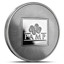 1 oz PAMP Suisse Silver Round (Proof-Like, New) 85.31 per troy oz
