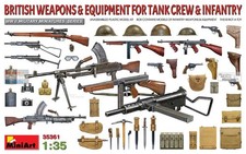 MIA35361 1:35 Miniart British Weapons  Equipment for Tank Crew  Infantry