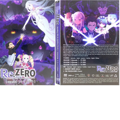 Anime DVD Re : Zero Starting Life In Another World Season 1-3+2OVA -English Dub