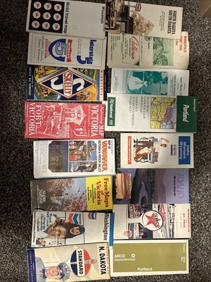 VINTAGE ROAD MAPS Standard Exxon Chevron Texaco And More