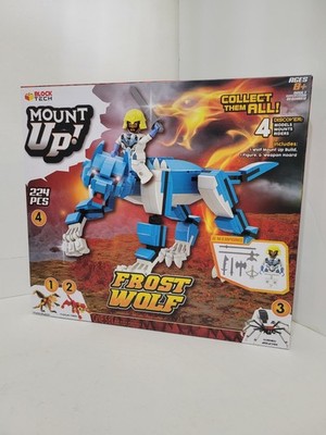 New! - Mount Up! - Frost Wolf - 224 Pcs - Block Tech - Model #4 New in Box