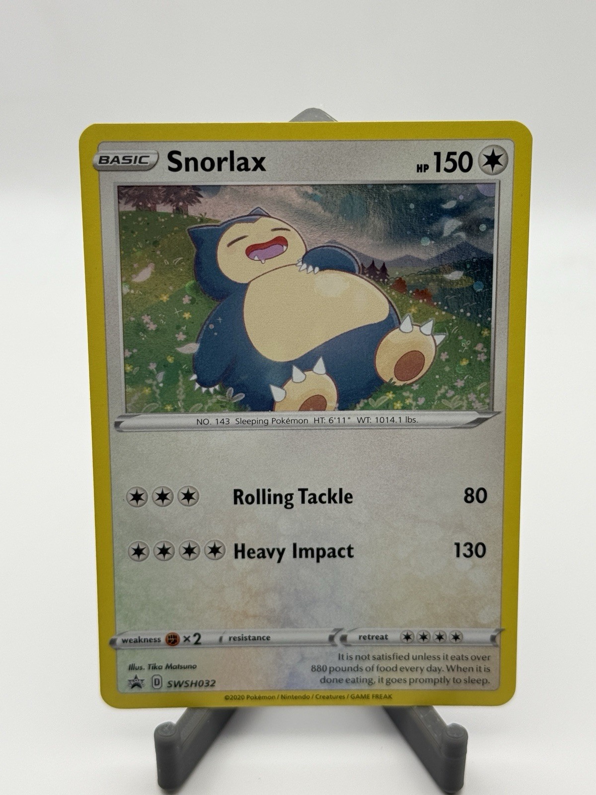 Snorlax SWSH032 SWSH: Sword & Shield Promo Cards Holo