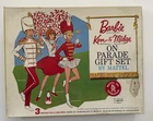 VTG 1963 White Ginger Barbie, Ken, Midge On Parade Gift Set Dressed Dolls w/Box