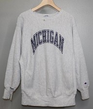 Vintage 90s Champion Reverse Weave University of Michigan Crewneck XL USA