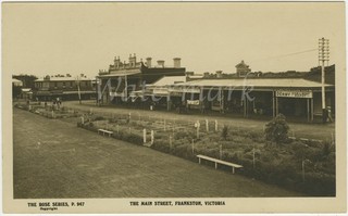 Main Street Frankston Vic. C. 1916. Original real photo postcard.