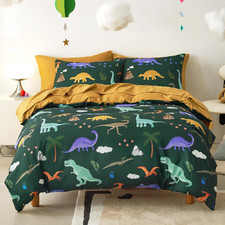- Dinosaur Bedding Set for Boys, Cute Colorful Dinosaur Dino, Soft Lightweight C