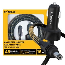 Starlink Mini Cable 12V Power Cable 5M 16.4FT, Braided Wear Resistant Starlin...