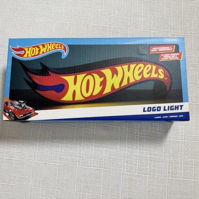 Hot Wheels LED Logo Light - Light-Up Night Light 12'' x 4'' x 3''