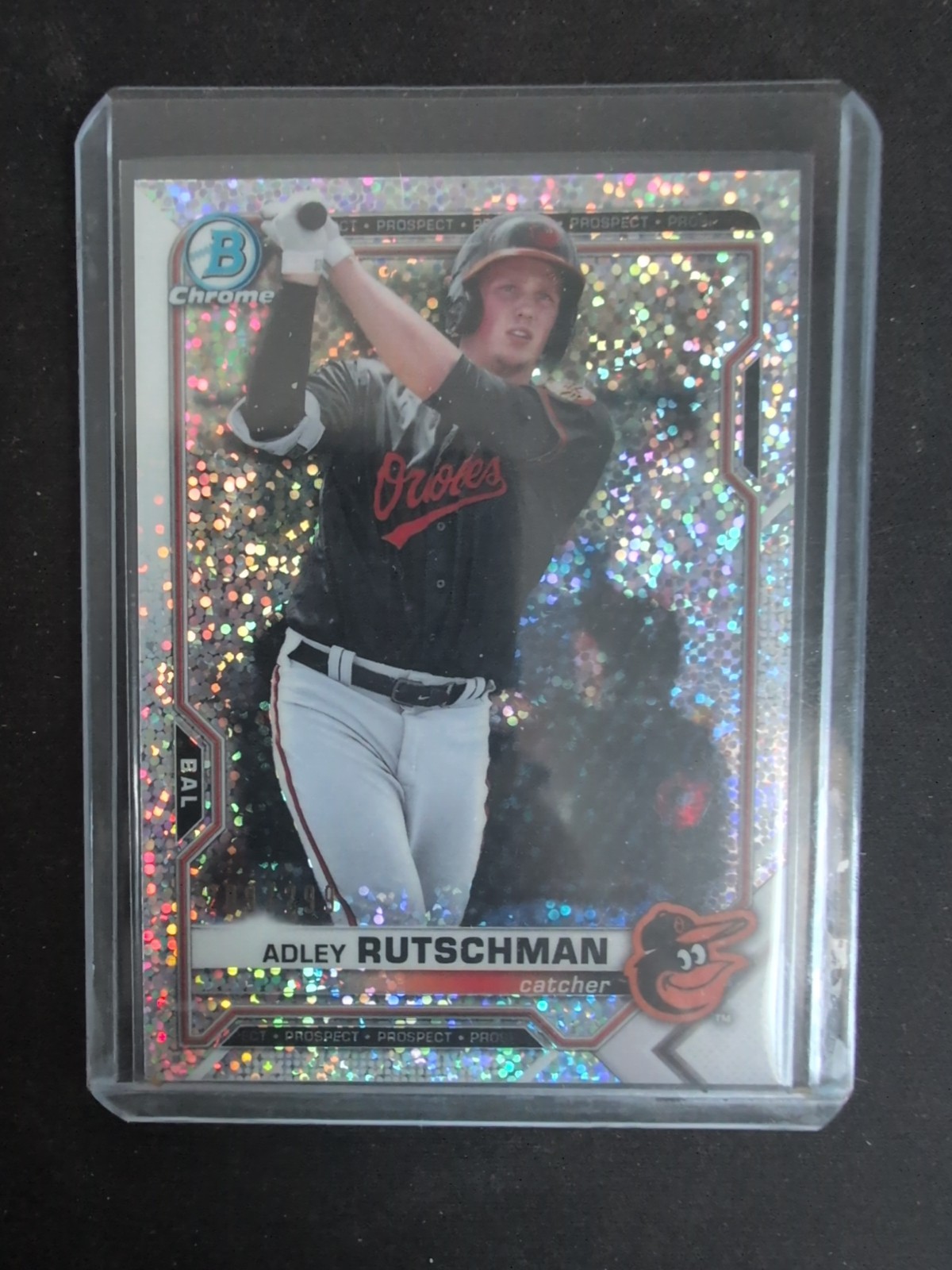 2021 Bowman - Chrome Prospects Adley Rutschman #BCP-121 Speckle Refractor /299