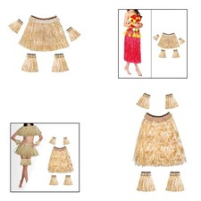 Hawaii Kost&uuml;m Gras Rock Set Multifunktional PP Material f&uuml;r Kost&uuml;m Ball
