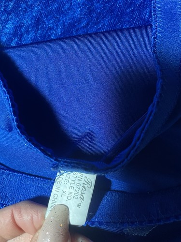 Rosa Nylon Panties Blue Brief Panty Size XL  - Picture 4 of 6