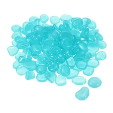 500pack Glow Rocks 8-11mm Decoration Pebbles Luminous Stones Decor Blue