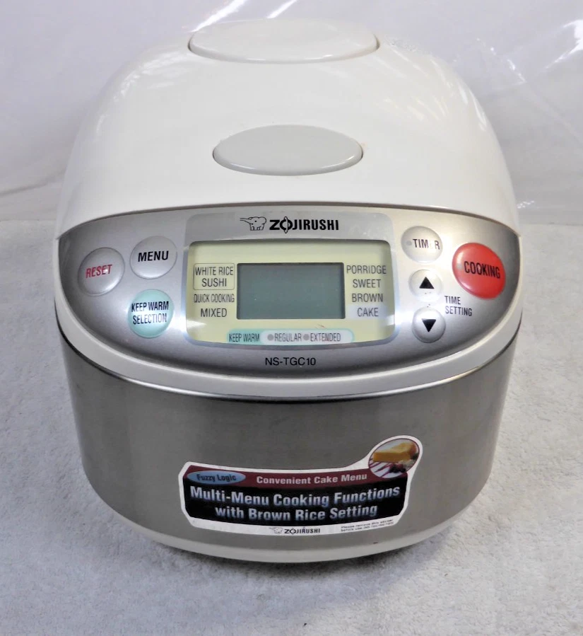 Zojirushi NS-TGC10 5-Cup Rice Cooker, Porridge & Cake Cooker