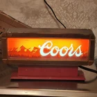 Vintage Coors Beer Cash Register Lighted Sign Excellent Condition Works Great!