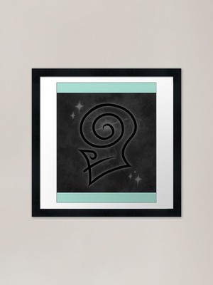 Wizard101 - Death Casting Symbol Fr Gerahmtes Wandbild Poster Leinwanddruck Bild